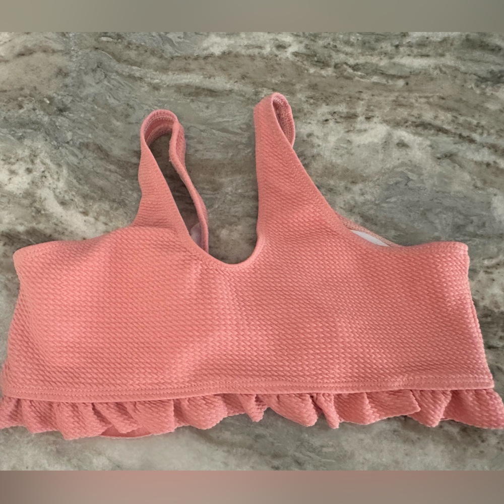 Pink Ruffled Bikini Top - Picture 2 of 4